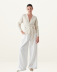 Morrison Avon Knit Cardigan in MILK