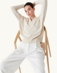 Morrison Avon Knit Pullover in MILK
