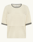 Morrison Dallas Knit Tee in Milk
