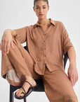 Morrison Iris SS Shirt in Rust