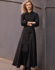 Morrison Shirt Dress in DARK NAVY