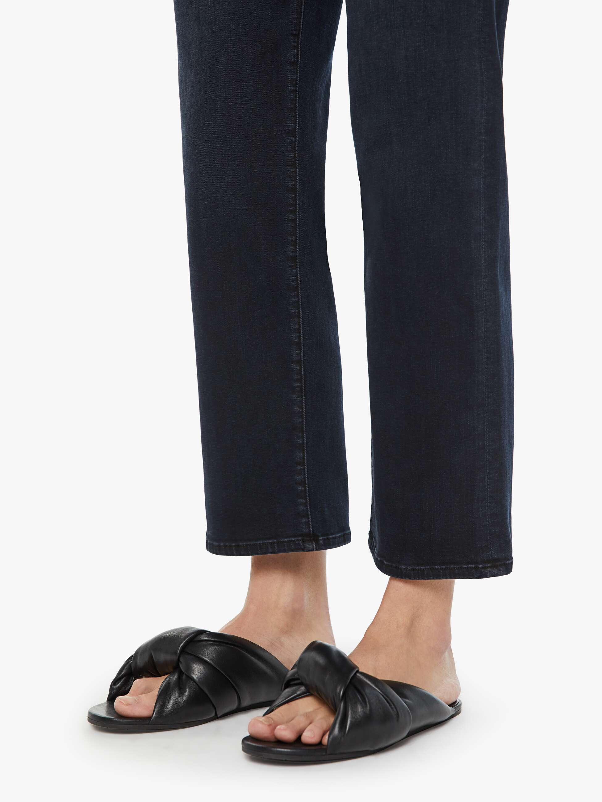 Mother Mid Rise Zip Rambler Ankle in NIGHT IN VENICE