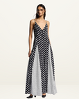 Muma World Mixed Polka Dot Altair Dress in Black & White