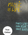 Sabbi Music Is Life Tee in Black