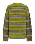 Nagnata Alpaca Stripe Sweater in Antique Moss