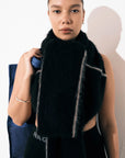 Nagnata Brushed Alpaca Cardigan in Black