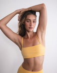 Nagnata Strap Back Wool Bralet in Sorbet