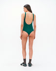 Nagnata Classic Wool Bodysuit in Kelp