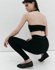 Nagnata Classic Wool Rib Legging in Black