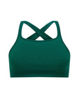 Nagnata Cross Back Wool Bralet in Kelp