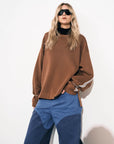 Nagnata Organic Miro Sweater in Cinnamon