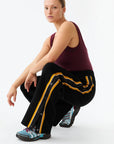 Nagnata Organic Side Snap Track Pant in Black