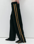 Nagnata Organic Side Snap Track Pant in Black