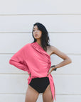 One Shoulder Blouse PINK Demkiw-Demkiw-Frolic Girls