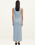 Ownley Samara Midi Dress in DUSTY SKY BLUE