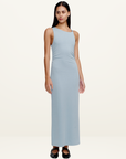 Ownley Samara Midi Dress in DUSTY SKY BLUE