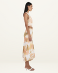 Ownley Sia Bias Skirt in Peachy Garden