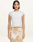 Ownley Sia Bias Skirt in Peachy Garden