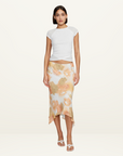 Ownley Sia Bias Skirt in Peachy Garden