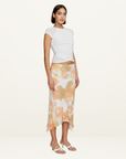 Ownley Sia Bias Skirt in Peachy Garden