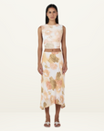 Ownley Sia Bias Skirt in Peachy Garden