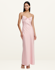 Ownley Winslow Midi Dress in DUSTY PINK