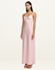 Ownley Winslow Midi Dress in DUSTY PINK