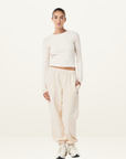 PE Nation Radar Trackpant in WHISPER WHITE