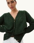 Roame Arthur Cardigan in FOREST GREEN