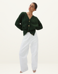 Roame Arthur Cardigan in FOREST GREEN