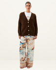 Roame Arthur Cardigan in MAHOGANY