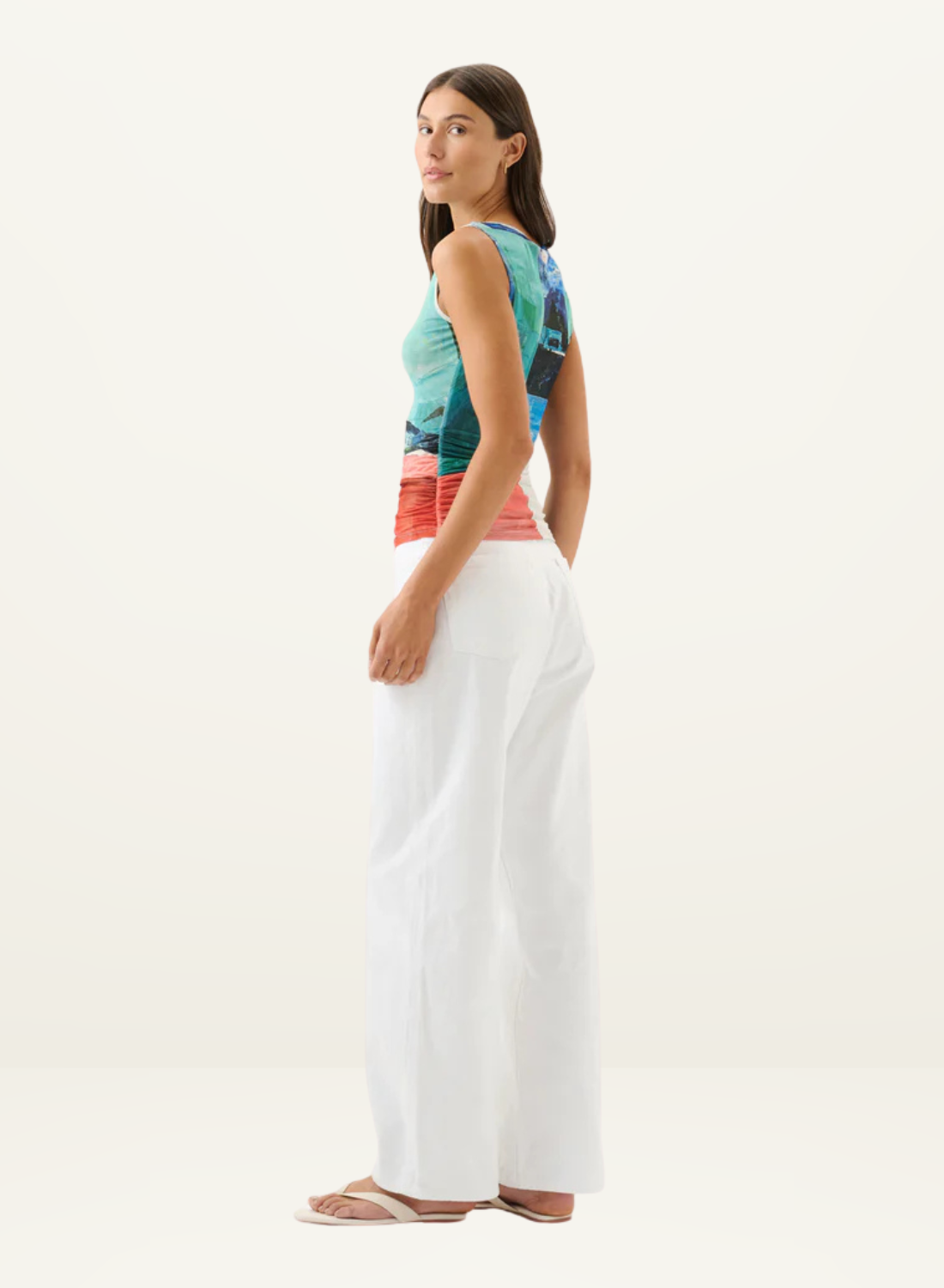Roame Darcy Mesh Tank in Wonderland