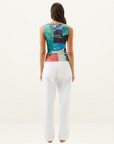 Roame Darcy Mesh Tank in Wonderland