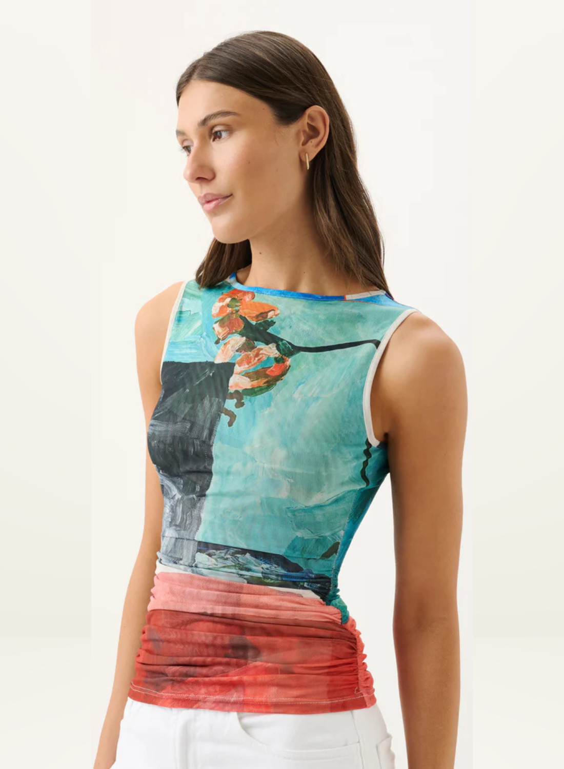 Roame Darcy Mesh Tank in Wonderland