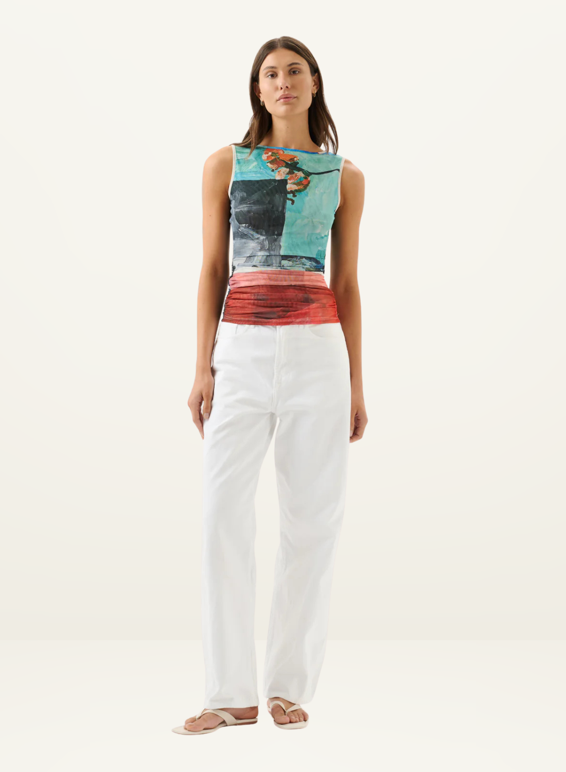Roame Darcy Mesh Tank in Wonderland