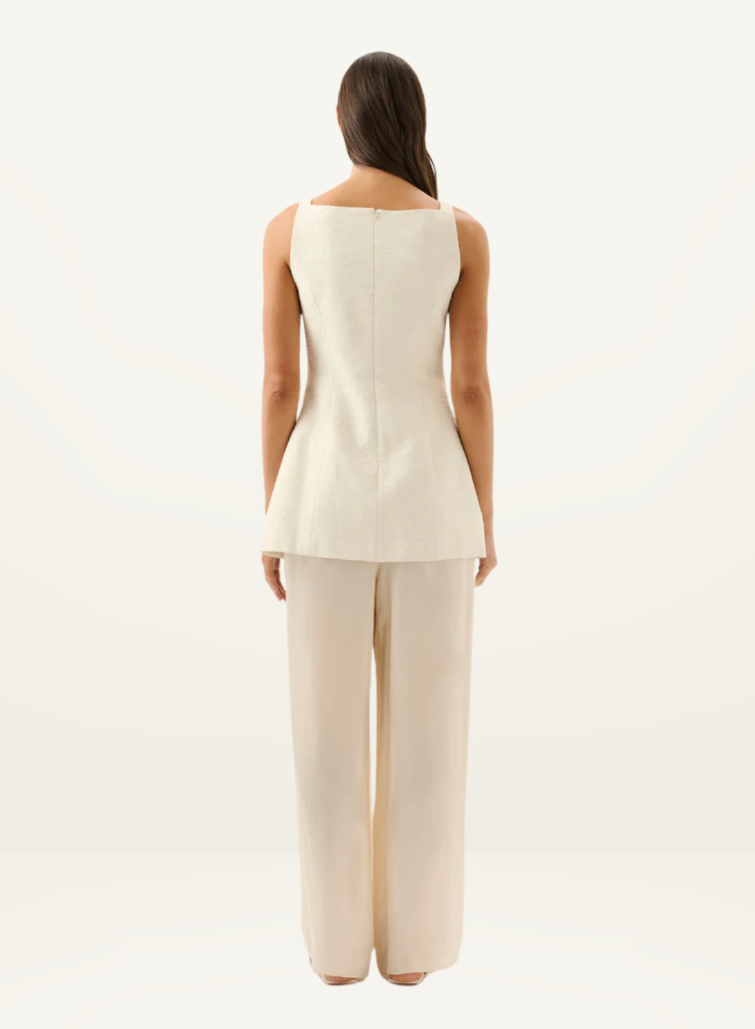 Roame Estella Vest in Ivory