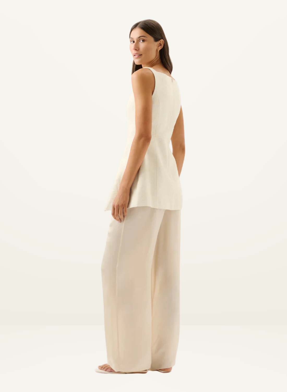 Roame Estella Vest in Ivory