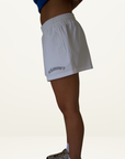 SSAINT Reflective Logo Shorts in White