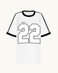SŚAINT Twenty Two Tee in WHITE