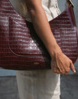 Sancia Akela Bag in CRANBERRY CROC
