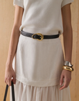 Sancia Formosa Belt in Black Lizard