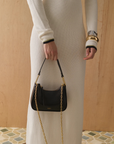 Sancia Loja Bag in Black Lizard