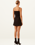 Shona Joy Adri Tuxedo Wrap Mini Skirt in BLACK-Shona Joy-Frolic Girls