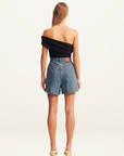Shona Joy Beau One Shoulder Top in Black