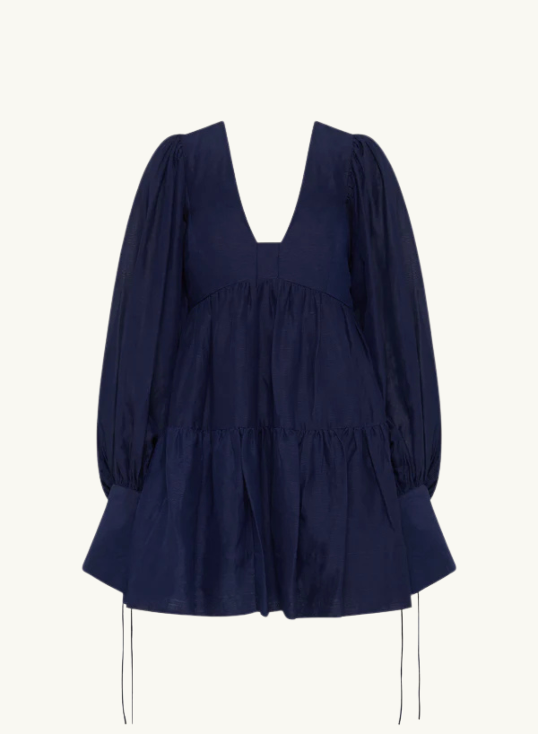 Shona Joy Celeste Long Sleeve Mini Dress in MIDNIGHT