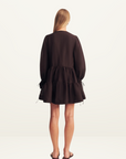 Shona Joy Celeste Tiered Mini Dress in GANACHE
