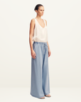 Shona Joy Ellsworth Wide Leg Pant in Bleached Blue