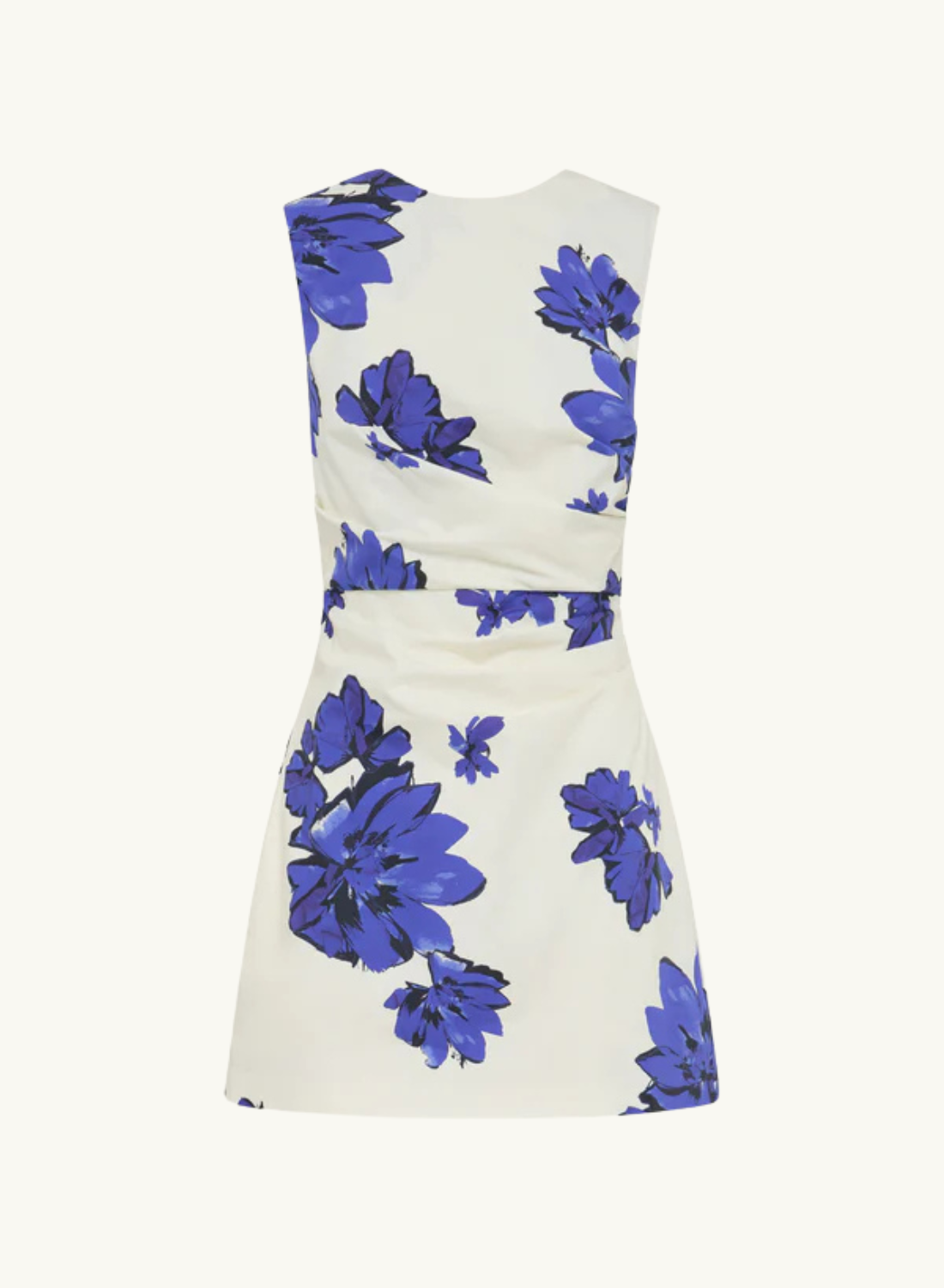 Shona Joy Enya Draped Mini Dress in MIDNIGHT WALLFLOWER