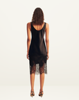 Shona Joy Lucia Lace Slip Skirt in Black