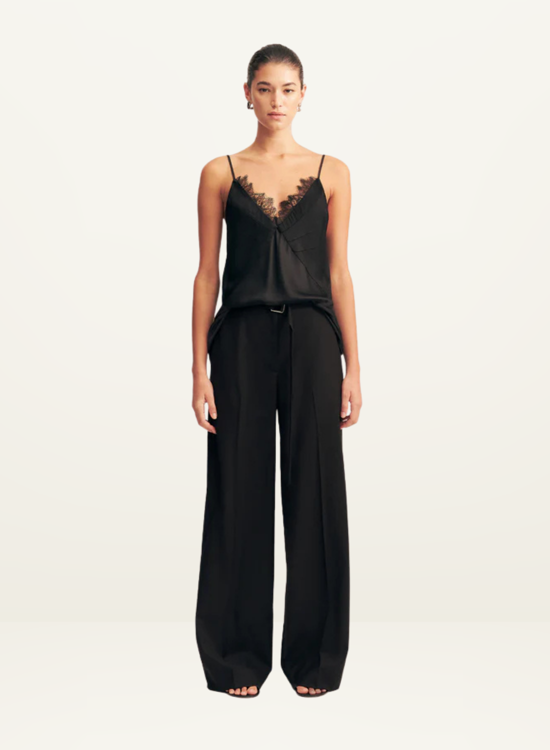 Shona Joy Maisie Lace Cami in BLACK